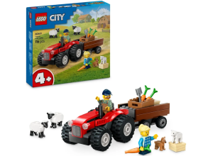 Конструктор LEGO City Фермерский трактор с прицепом блочный 60461