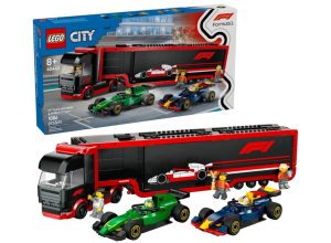 Конструктор LEGO Грузовик F1 с автомобилями RB20 и AMR24 60445