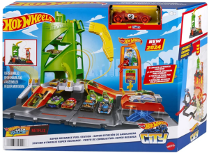 Гараж Hot Wheels зарядочная станция HTN79