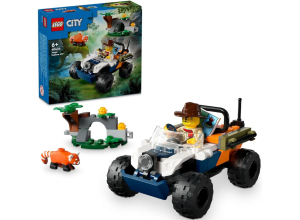 Конструктор LEGO City Квадроцикл Исследователь джунглей миссия Красная панда 60424