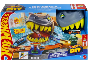 Hot Wheels City Акула на пляже, 2 различных режима игры, JHL96