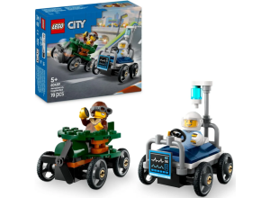 Конструктор LEGO Гоночные машинки. Самолет против скорой помощи 60459