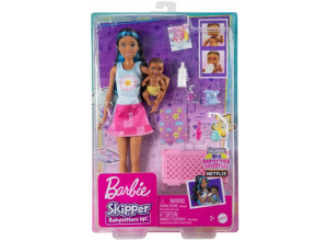 Набор няни Barbie Skipper, кукла, малыш и аксессуары Mattel HJY34