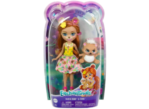 Кукла Enchantimals Медвежонок Билокси и Трейл HTP81
